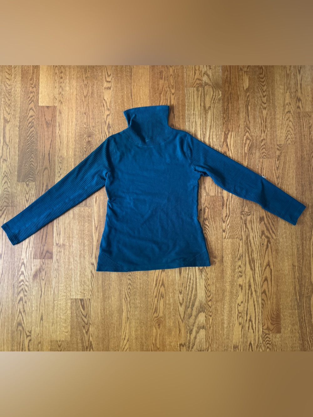 Nike Teal Ribbed Turtleneck Sweater